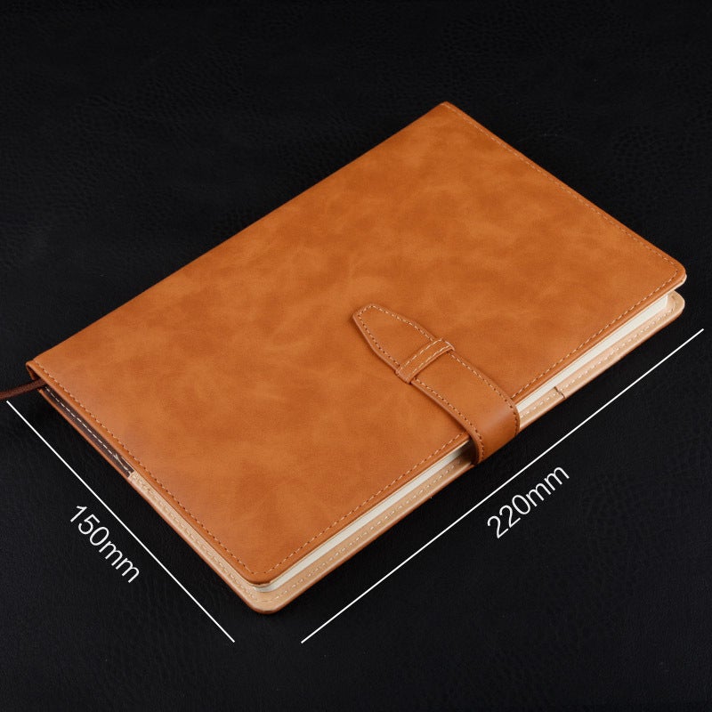 Factory Business Style Notebook Gift Set A5 Meeting Record Book Imitation Leather Notepad Printed Logo - Image 1
