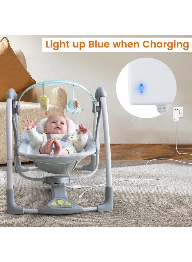 YEAOI Baby Swing Power Cord For Ingenuity Inlighten, Simple Comfort And Swing'N Go Charger, 2-In-1 Charging Cable With Usb A And Dc Plug, Power Adapter - Image 5
