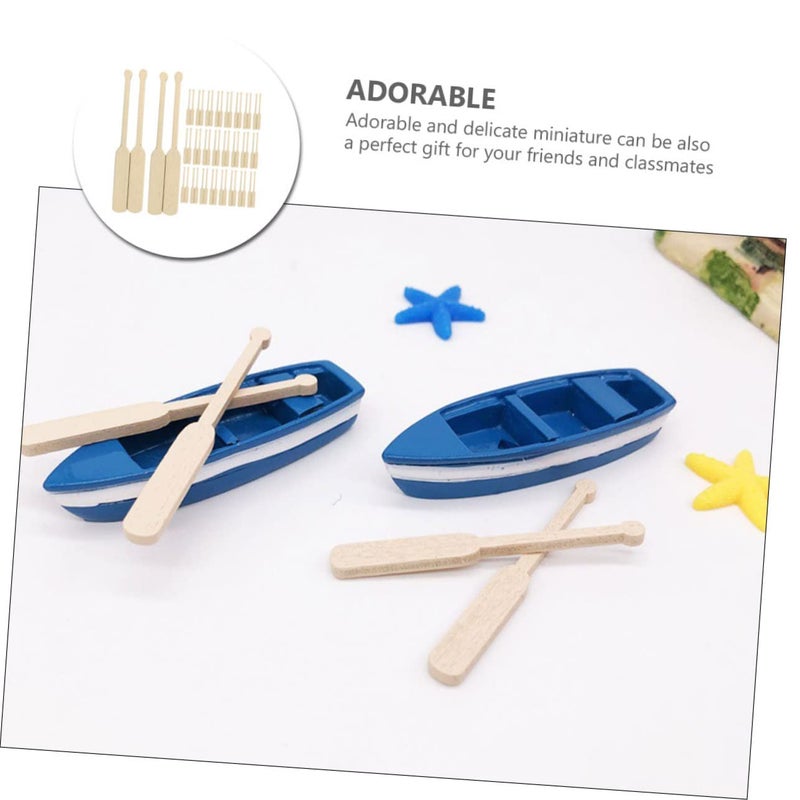 24 Pairs Mini Beach Paddle Models Dollhouse Accessories Ocean Landscape Decor - Image 5
