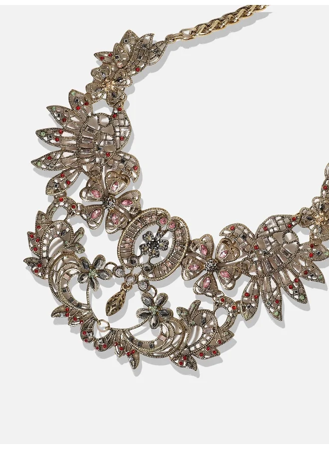 SOHI Designer Statement Stone Artificial Necklace Jewellery