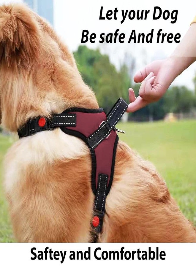 Berlin's PET ACCESSORIES Berlin's Butterfly Dog Harness Comfort, Small Dog Harness Choke Free Adjustable Pet Vest No Pull Outdoor Sport Reflective Soft Padded (Dark Red, Medium) - Image 2
