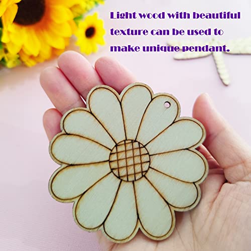 QDXATIVP 48PCS Unfinished Wood Insect Cutouts with Sling Hole,Butterfly Wooden Blank Paint Crafts for Kids Painting DIY Crafts Home Decoration Craft Project Home Decor Ornament Supplies(Insect Color) - Image 4
