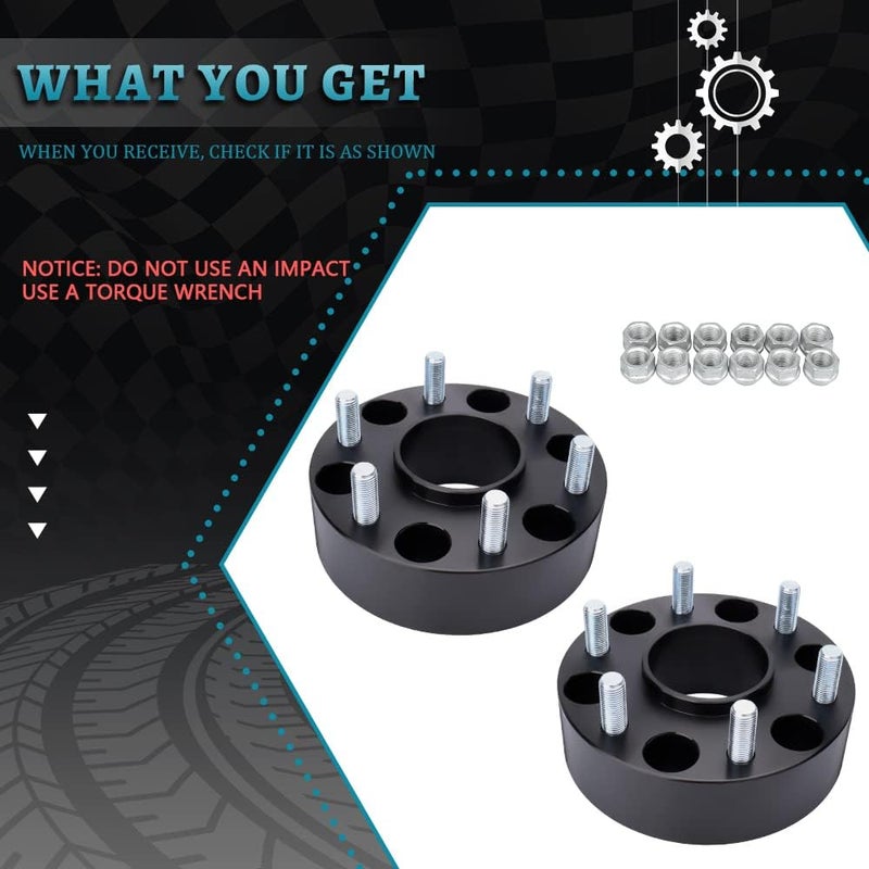 IRONTEK Forged 2'' 6x139.7mm Hubcentric Wheel Spacers for Chevy GMC - Image 2