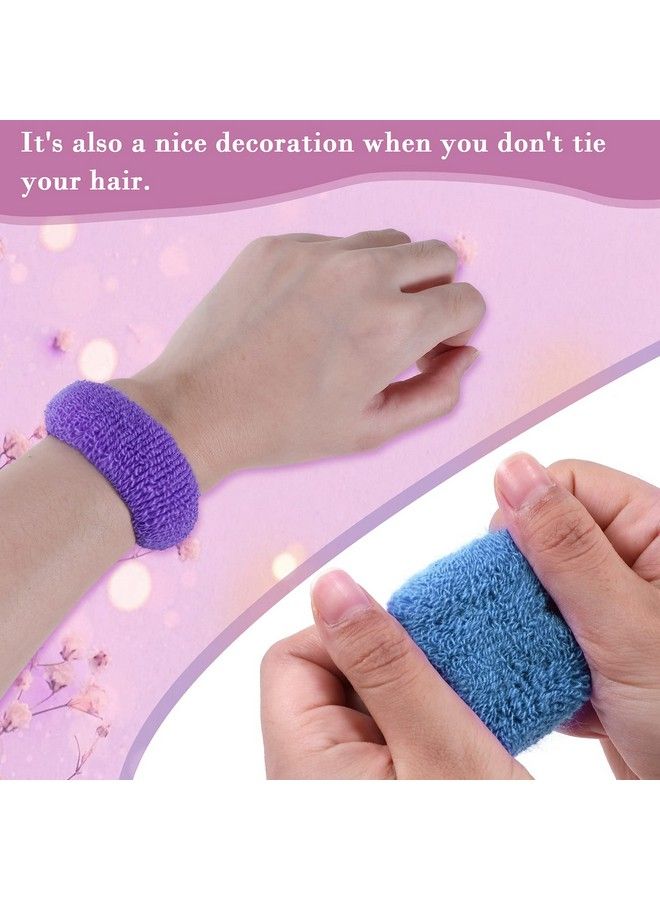 Boobeen 12 Pack Thick Hair Ties Hair Ties For Thick Curly Hair Seamless Hair Bands Large Hair Elastics Ponytail Holders Coloured Thick Stretch Rubber Bands For Women - Image 5