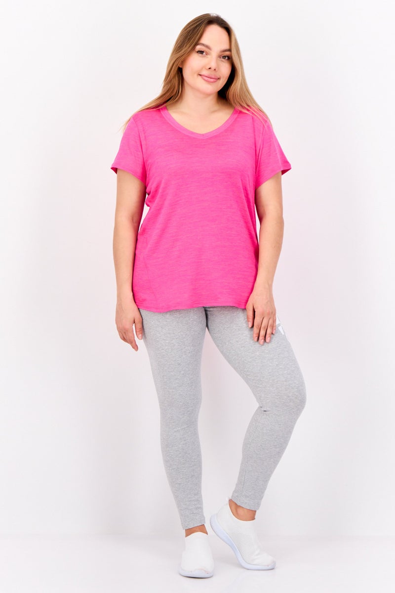 HEAD Women Sportswear Fit Short Sleeve Outdoor T Shirt, Pink - Image 2