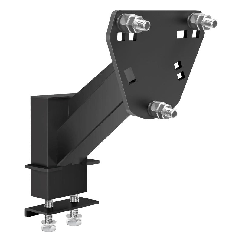 Lusheer Stake Pocket Spare Tire Carrier MountTrailer Spare Tire MountFits Most 4 5 6 8 Lugs Wheels on 4425 45 475 5 556 or 65 Bolt PatternsHeavy Duty Powder Coat