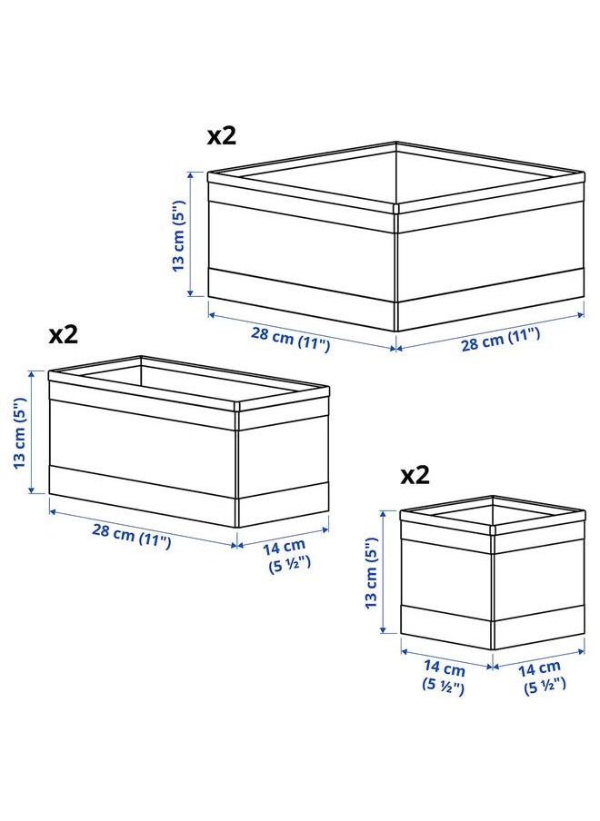 Generic Box, set of 6, white  - Image 4