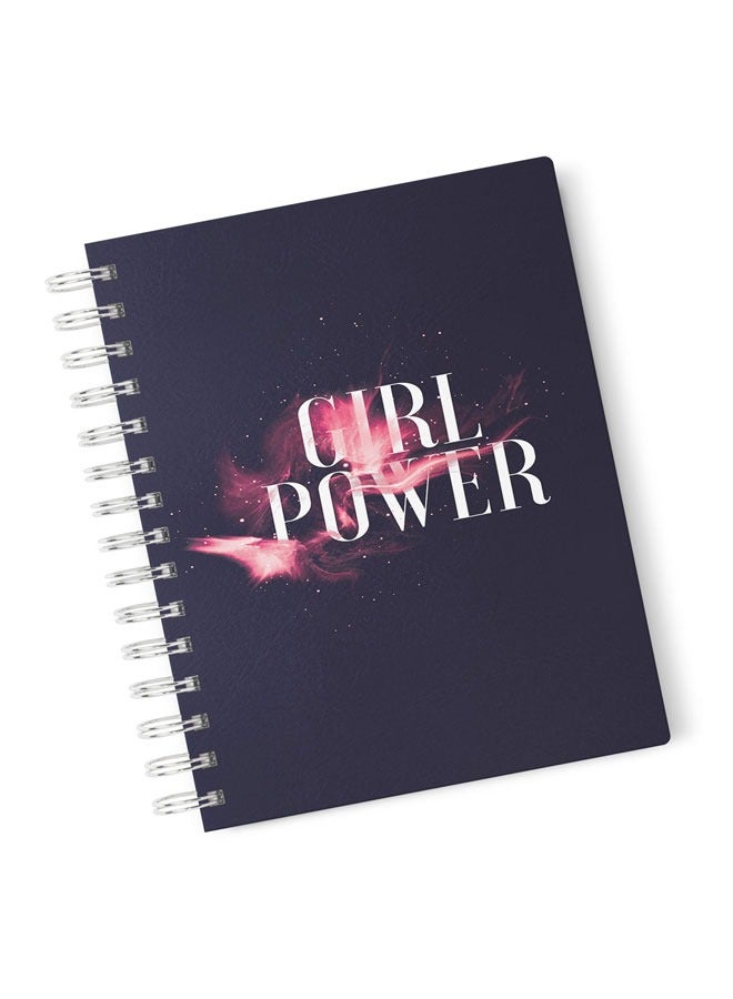 LIT Girl Power Spiral Notebook Realistic Girl Power Design  - Image 1