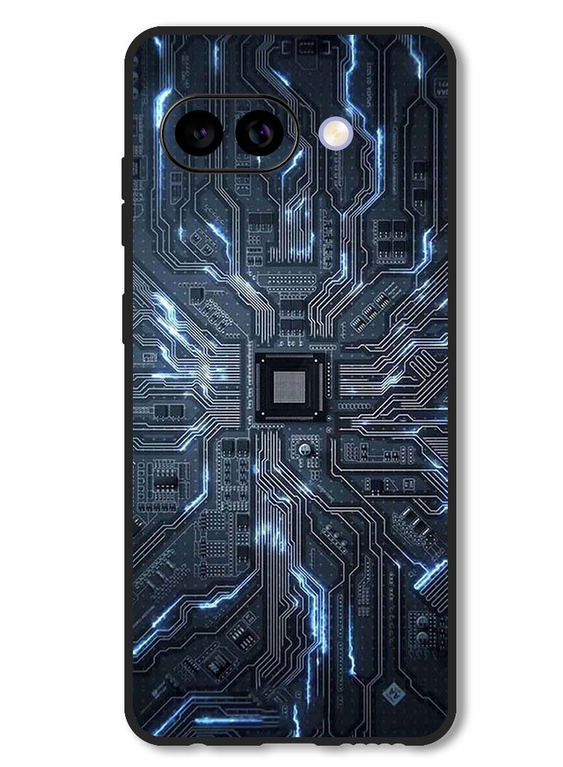 Theodor Case Compatible with Google Pixel 9A Protection Shockproof Bumper Cover Hardware Circuit - Image 1