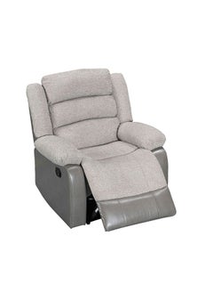 DANUBE HOME Greensboro 1-Seater Fabric Manual Motion Recliner Modern Design One Seat Relaxing Chair Comfortable Living Room Furniture L 94 x W 90 x H 101 cm - Dark Grey  - Image 4