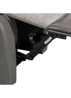 DANUBE HOME Greensboro 1-Seater Fabric Manual Motion Recliner Modern Design One Seat Relaxing Chair Comfortable Living Room Furniture L 94 x W 90 x H 101 cm - Dark Grey  - Image 2