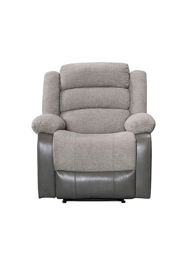 DANUBE HOME Greensboro 1-Seater Fabric Manual Motion Recliner Modern Design One Seat Relaxing Chair Comfortable Living Room Furniture L 94 x W 90 x H 101 cm - Dark Grey - Image 5
