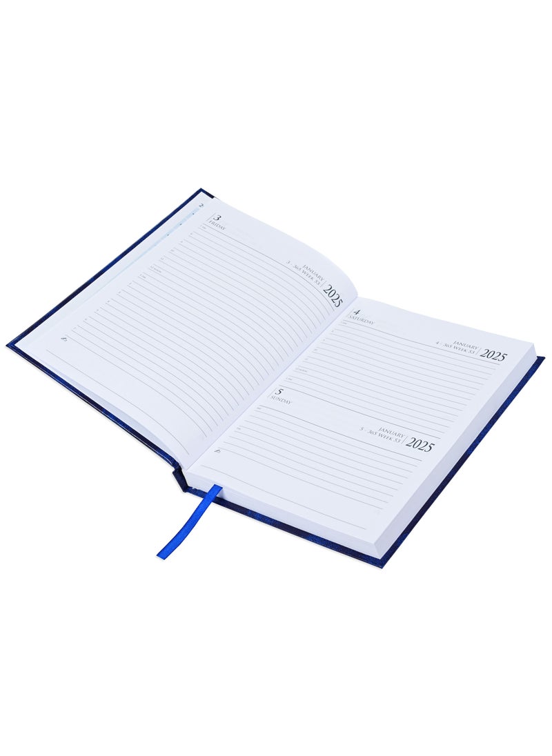 FIS FIS Diary 2025 English (Saturday & Sunday Combined) A5 , Blue -FSDI92EN25BL  - Image 2