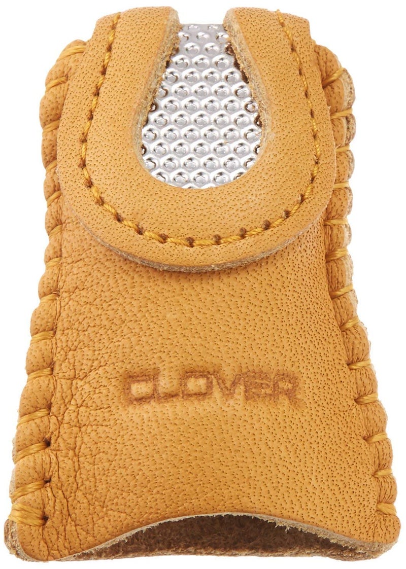 Clover Leather Double Sided Thimble-, Brown - Image 2