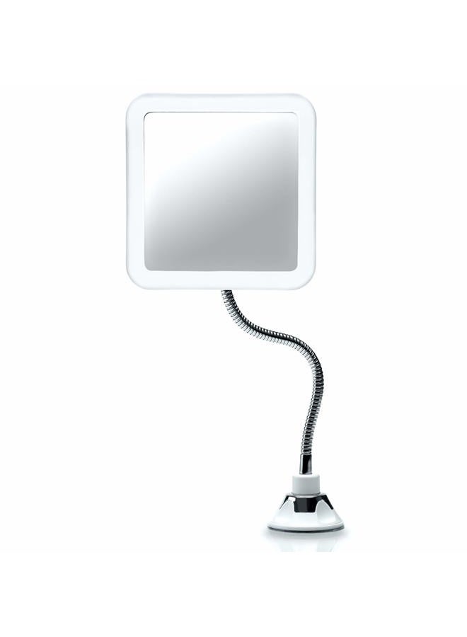 Vitacost Brand Flexible Magnifying Mirror 10X with LED Light and Gooseneck, Lighted Travel Makeup Mirror, Lock Suction, Natural Daylight LED, Cordless and Portable (Mira Plus) - Image 1