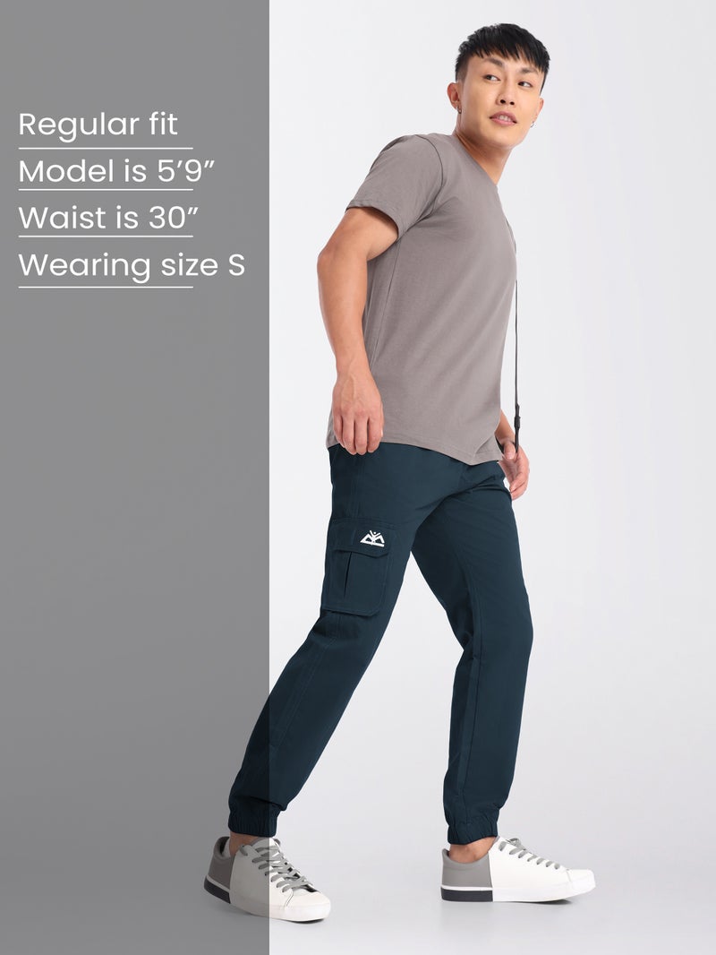 بيونغ بنطلون رياضي كارجو قطني أزرق داكن - Image 3
