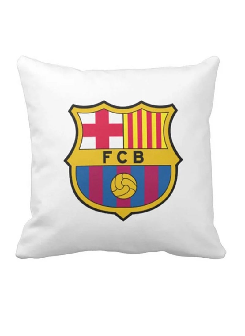 URBANTRANDS Barcelona FC Printed Pillow White/ Yellow/Red 40x40cm 