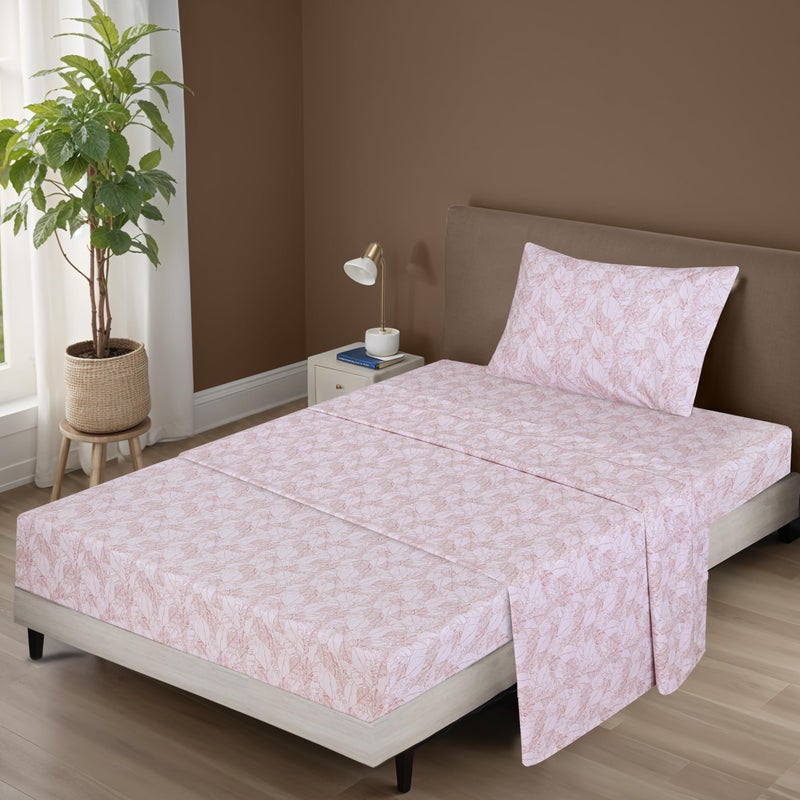 ZOYER 100% Cotton Sheets â€“ Twin Size Percale Bedding, Cooling & Breathable, Durable with a Crisp, Soft & Comfortable Feel, 16" Deep Pocket, 3-Piece Set, Negative Print - Image 2