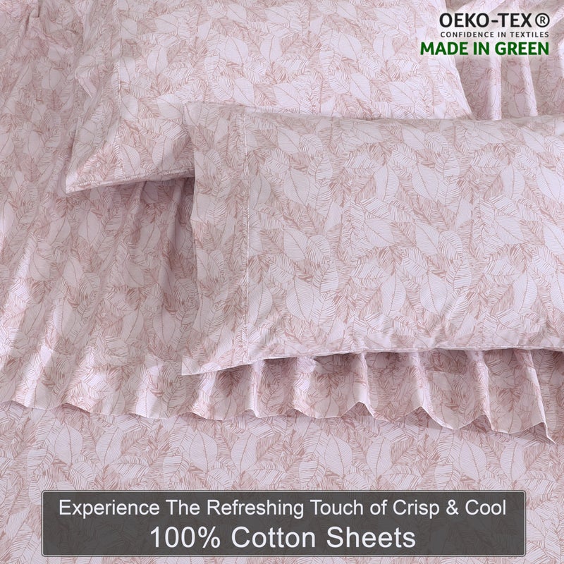 ZOYER 100% Cotton Sheets â€“ Twin Size Percale Bedding, Cooling & Breathable, Durable with a Crisp, Soft & Comfortable Feel, 16" Deep Pocket, 3-Piece Set, Negative Print - Image 4
