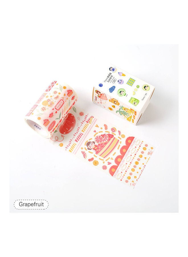 NIBEMINENT Paper Washi Tape Grapefruit