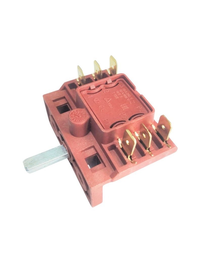Generic Rotary Selector Switch 3 Pin Clock Wise Rotation  16A 250V Heat Resistance Mechanical Rotary Switch for Oven with or Without  - Image 1