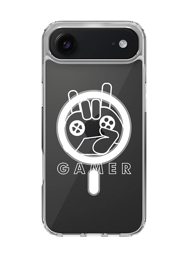 Stylizedd Classic Clear MagSafe Case for iPhone 17 Air , Hybrid Soft Case Flexible Edges Anti Drop TPU PC Gel Thin Transparent Cover [ Designed for iPhone 17 Air ] - Gamer