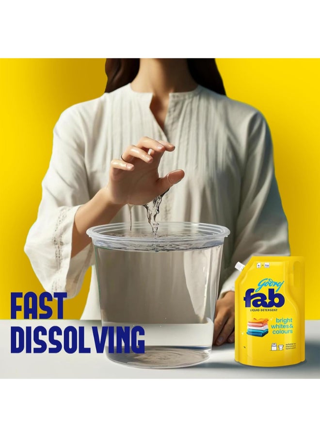 Godrej كيس إعادة تعبئة سائل غسيل غودريج فاب للغسالة والغسيل اليدوي - 2 لتر - Image 2