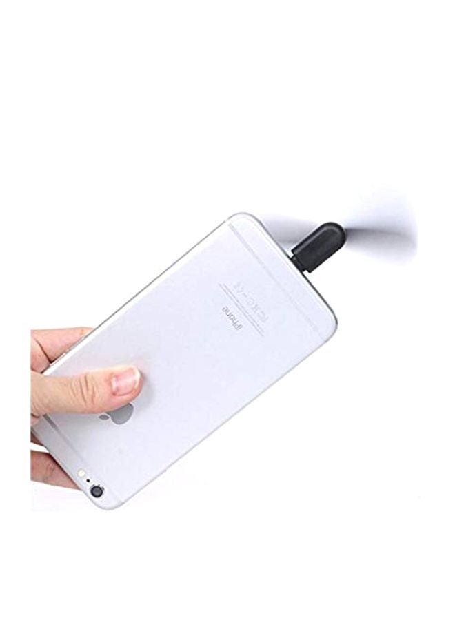 USB Mini Fan Black/White - Image 3