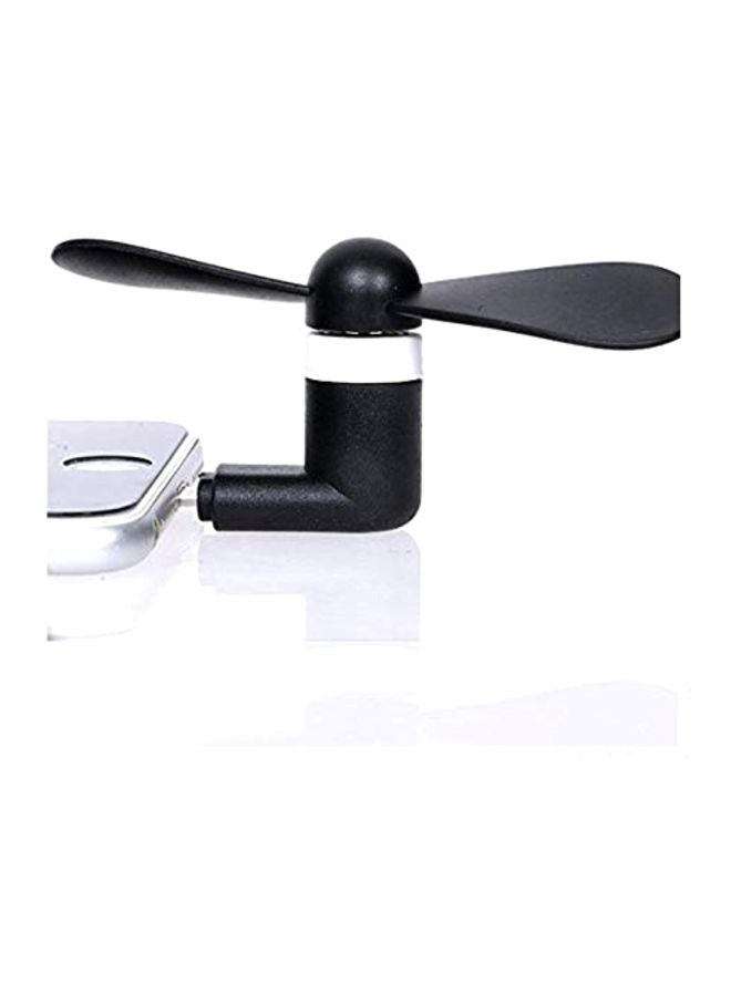 USB Mini Fan Black/White - Image 2