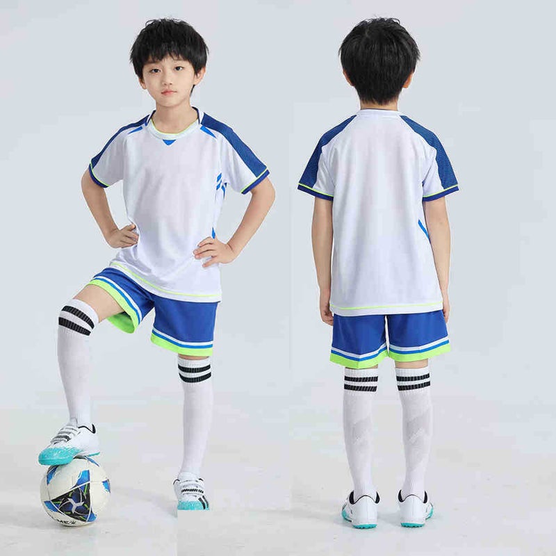 Children'S Football Uniform Suit For Men And Women, Summer Short-Sleeved Printed Jersey, Adult Light Board Football Training Team Uniform, Game Uniform - Image 1