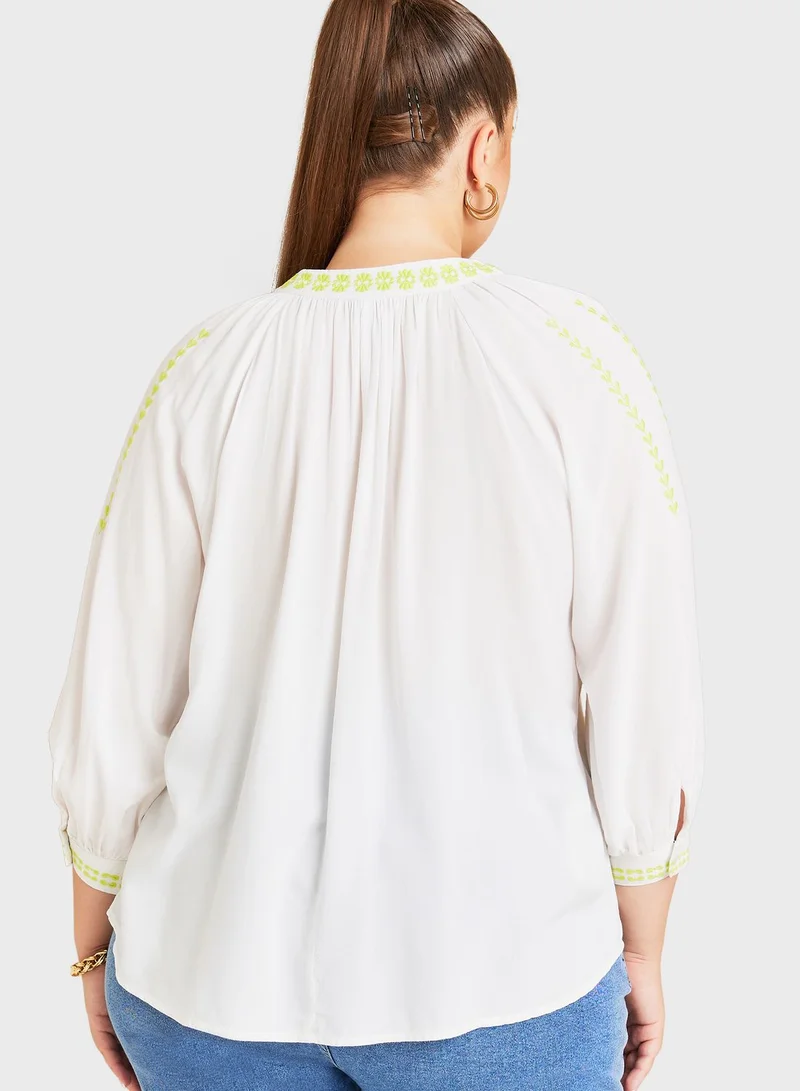 Styli Tie Detail Top