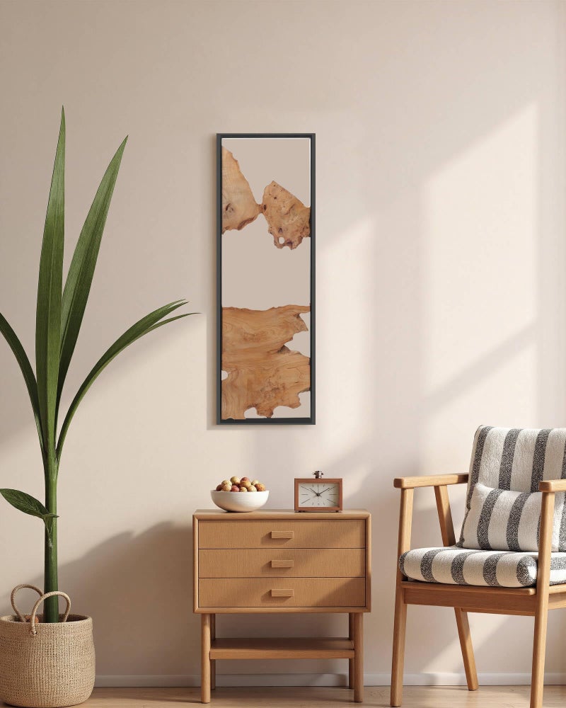 NAHARO 36''Ã—12''Rustic Wood Wall Artâ€“Handcrafted Natural Wood Decor, One-of-a-Kind Design for Living Room, Bedroom, Statement Display or Office - Image 1