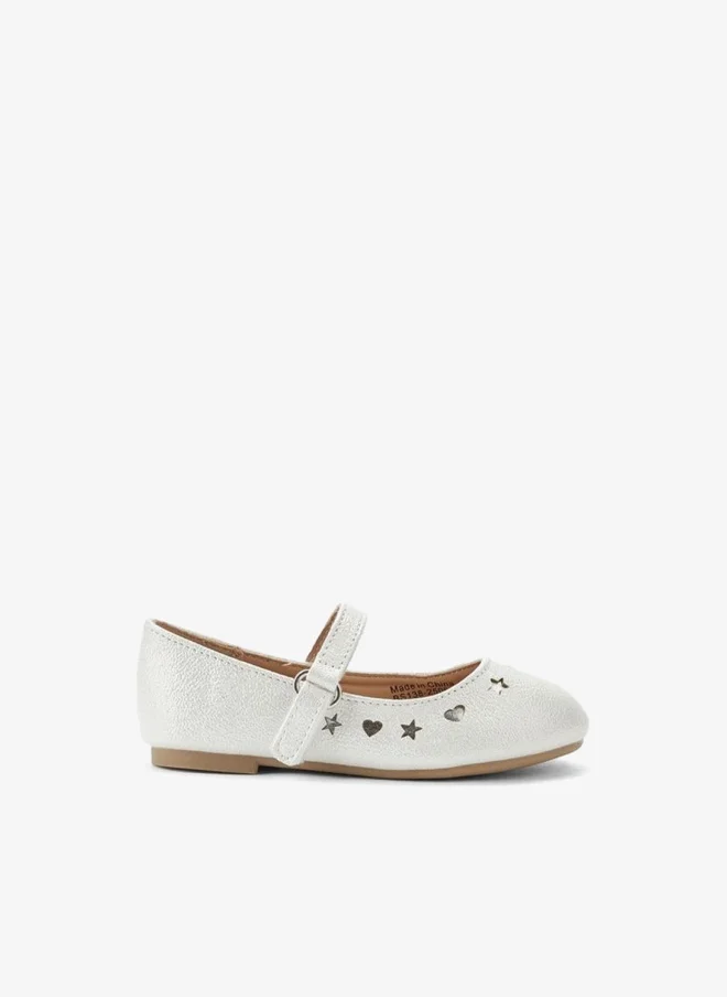 Flora Bella By Shoexpress Flora Bella Girls Hook And Loop Ballerina Shoes