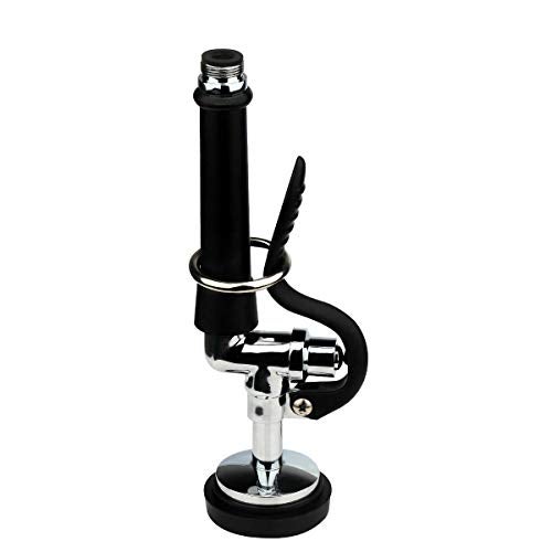 KWODE Pre-rinse Spray Valve Head for All Commercial Kitchen Sink Faucet, High Pressure Dish Sprayer Nozzle with Hand Grip Assembly Replacement Kit for Restaurant Industrial Faucets Black - Image 1