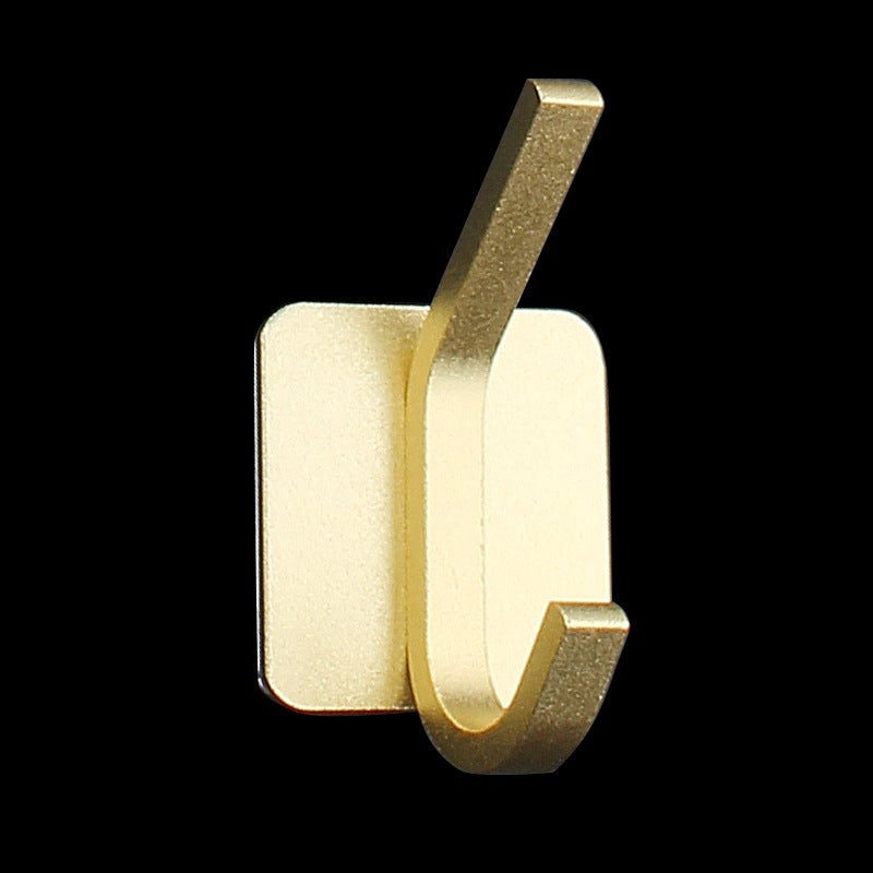Aluminum Alloy Hook Non-Perforated Self-Adhesive Multi-Functional Towel Bathroom Hook Seamless Hook Clothes Metal Hook - Image 4