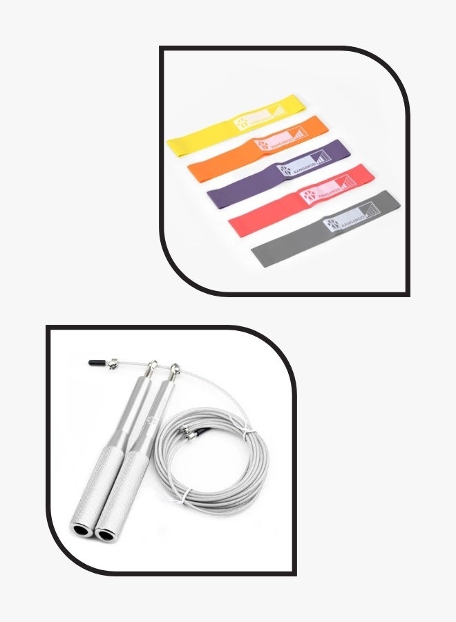 كانجرو حبل النط الاحترافي مع مجموعة رباط  المقاومة