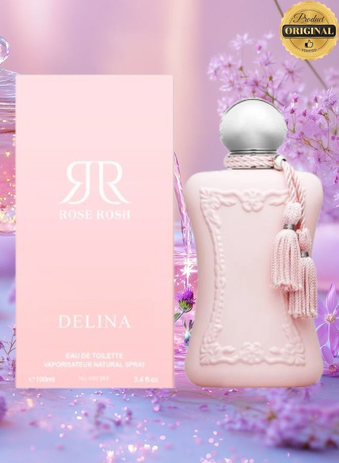 Rosh 7 Pieces Rose Roshi Delina Perfume 100ML - Image 2