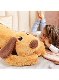 Long Shiba Inu Dog Plush Body Pillow Giant Stuffed Animals Cute Puppy Dog Soft Large Sleeping Plushies Stuffed Dog Hugging Pillow Gift For Kids Girlfriend Birthdayvalentine (Brown43.3 Inch) - pzsku/ZC696DE16C10296968AB1Z/45/_/1720003286/a568bb7d-3993-4133-8788-1d248e9bb1d8