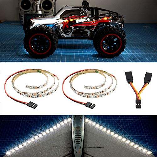 elechawk LED Light Strip for RC Fixed Wing Airplane Flying Wing Plane AR Wing Drone Model Car Truck White - Image 1