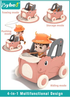 Bybeo 4 In 1 Baby Push Walker, Pull Doll Stroller, Shopping Cart, Baby Learning Walker, Baby Pram Stroller, Toddler Baby Push Walker Toys with Wheels for Boys Girls, Baby Shopping Cart Toys  - Image 1