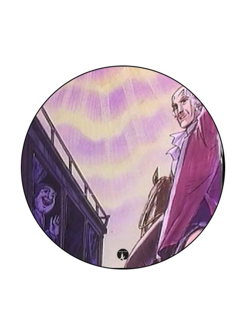 RKN Anime Jazeerat Al Kanz Printed Mouse Pad  Purple/White/Black