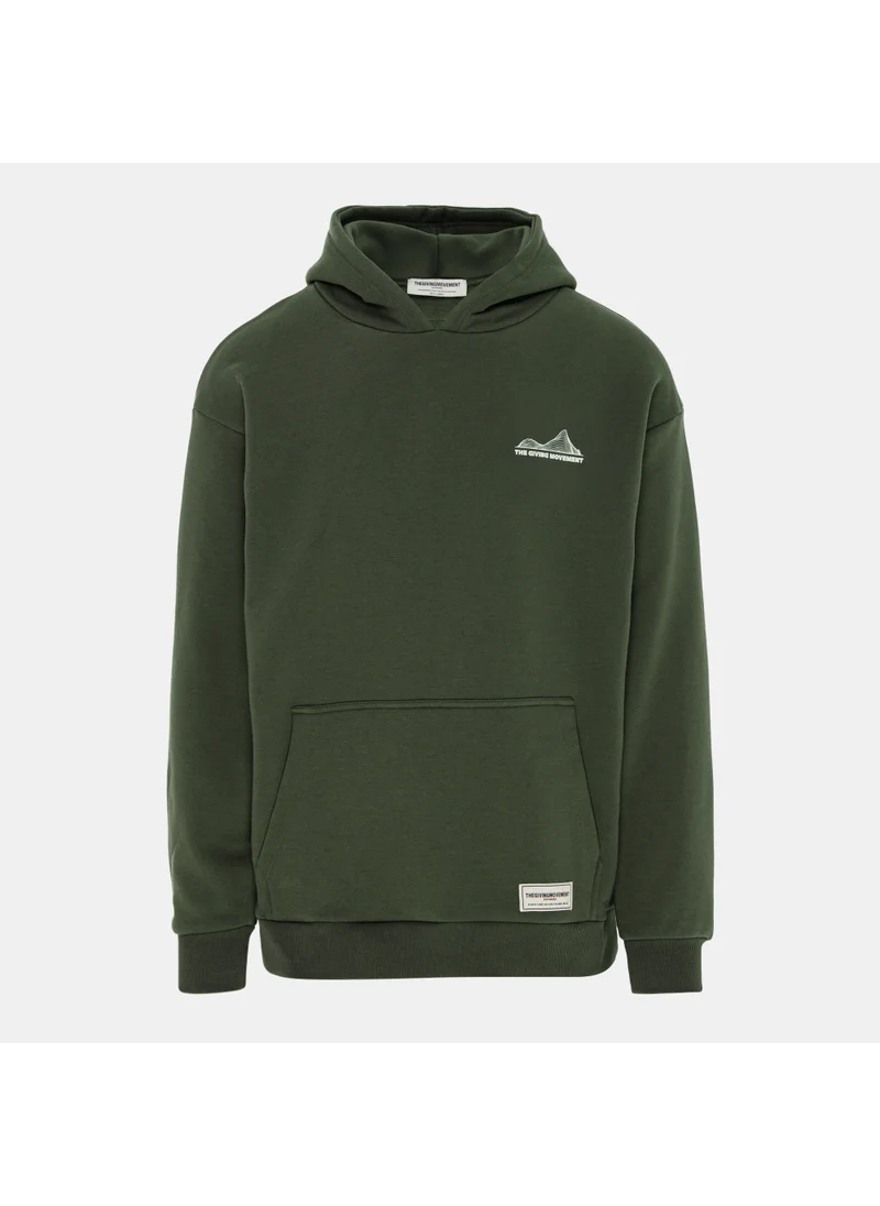 The Giving Movement Men's Map Print Hoodie