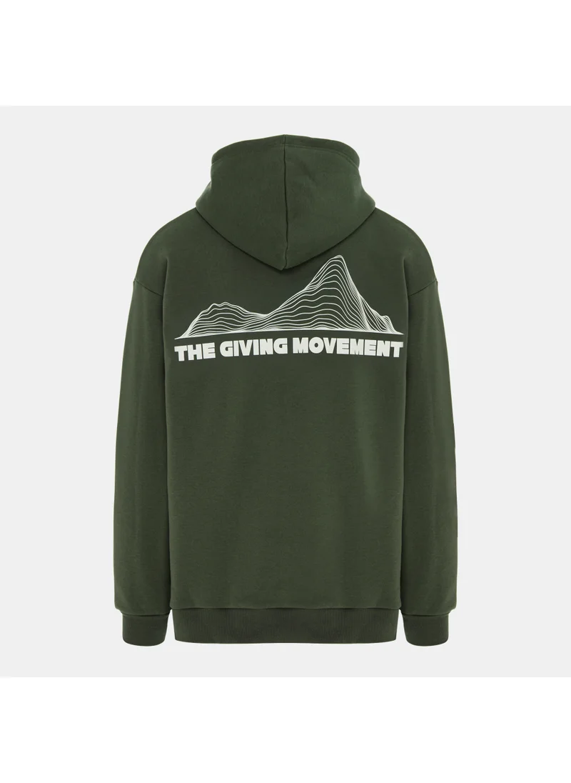 The Giving Movement Men's Map Print Hoodie