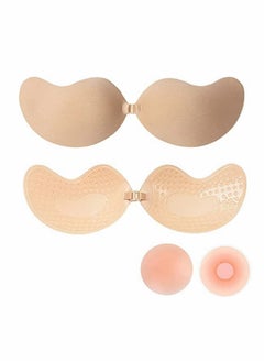 Y&D Adhesive Bra Invisible Bra, Push Up Backless Strapless Magic Sticky Bras for Women (1Pack)  - Image 1