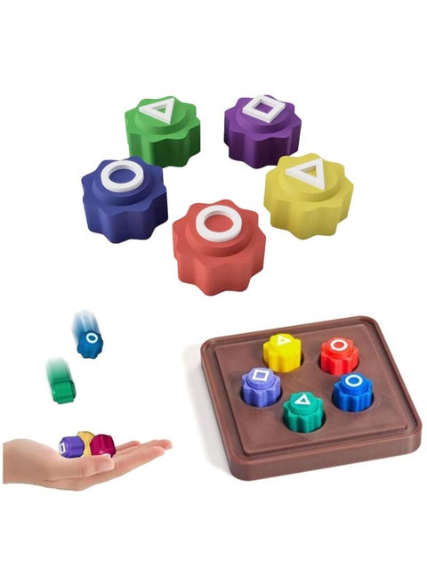 Gonggi Korean Game, Gonggi Traditional Korean Game Game, Stone Catching Game, Gonggi Jack Stone Pebbles Set, Stone Catching Game Board Game Squid Game Season 2 Edition Korean Traditional Play Game 5Pcs Jack Stone Pebbles Squid Game Edition Gong-Gi
