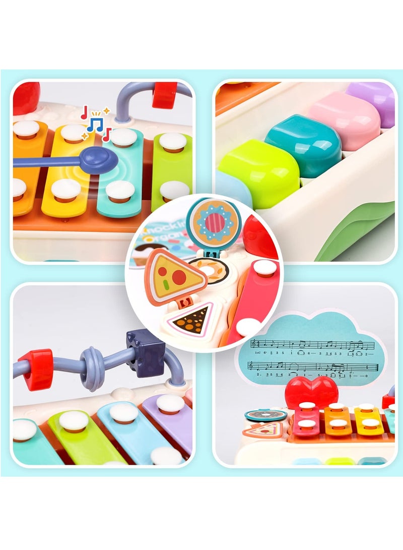 SYOSI Baby Piano Toys, Toddler Musical Instruments Kids Multi-Function Piano, Early Educational Gift for 2 3 4 5 6 Year Old Boys Girls - Image 3