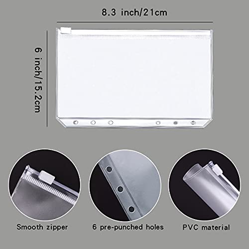 LXWHYP Money Saving Binder, Savings Challenges Book with for Cash Envelopes, 12pcs Zipper Envelopes A5 Budget Binder, Budget Planner for Managing Budgets and Saving Money -(Gray-9.2IN) - Image 4