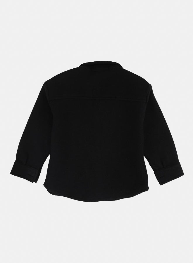 Unisex Wool Shirt – Black - Image 2
