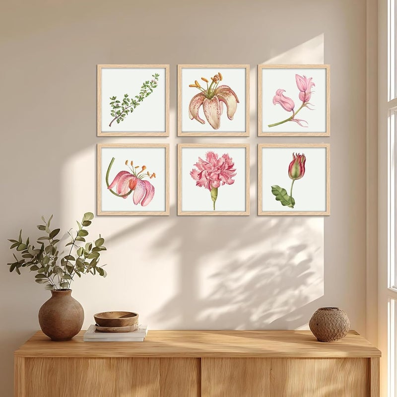 جيفت جاردن، إطار صور، 20 × 20 سم، بلون ��شب طبيعي، إطار حائط أو طاولة PVC، ديكور منزلي، قطعة واحدة - Image 4