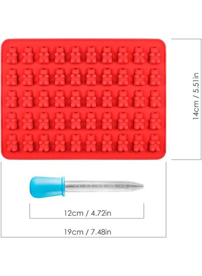 SENHAI Candy Silicone Molds & Ice Cube Trays, 3 Pack Jelly Molds, Chocolate Molds, Soap Molds - Bear - Image 3